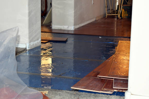 Professional Emergency Water Damage Restoration technician working in Salina, KS